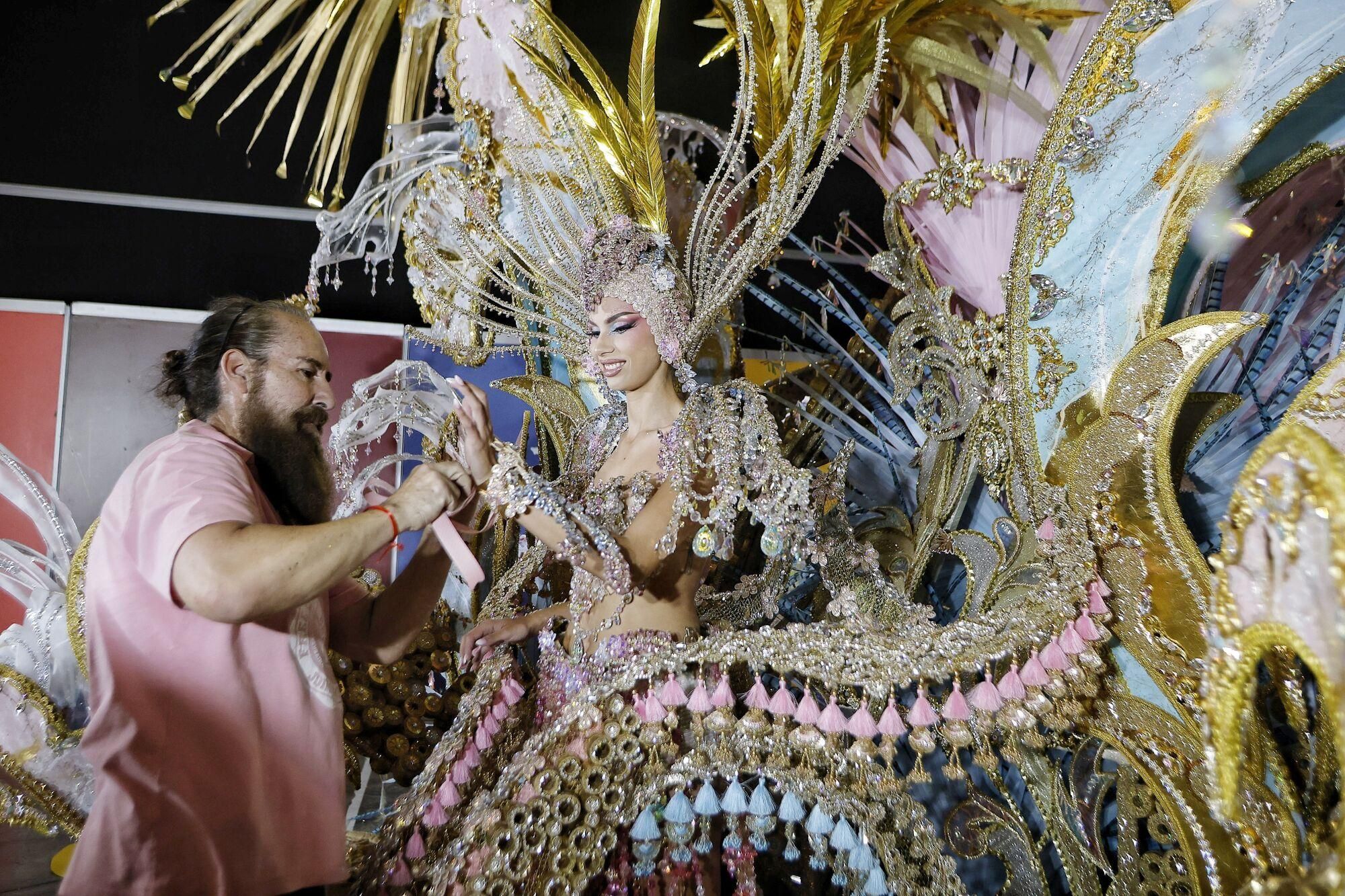 Backstage de la Gala de la Reina de Santa Cruz de Tenerife
