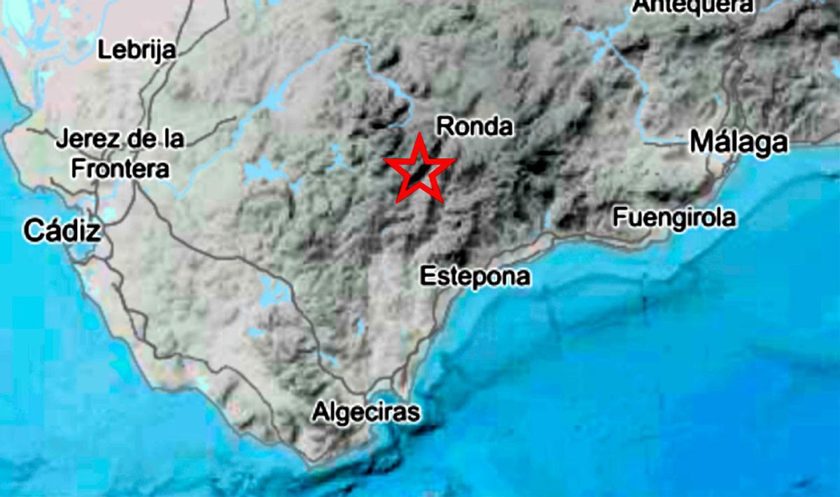 Epicentro en Cortes de a Frontera.