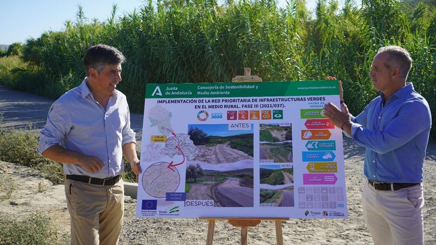 Finalizan las obras en la vía pecuaria de La Zarza en Montilla tras una inversión de 295.000 euros