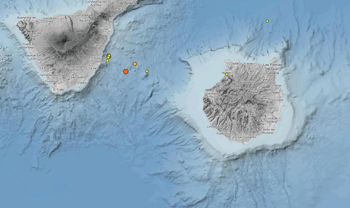Terremoto entre Gran Canaria y Tenerife
