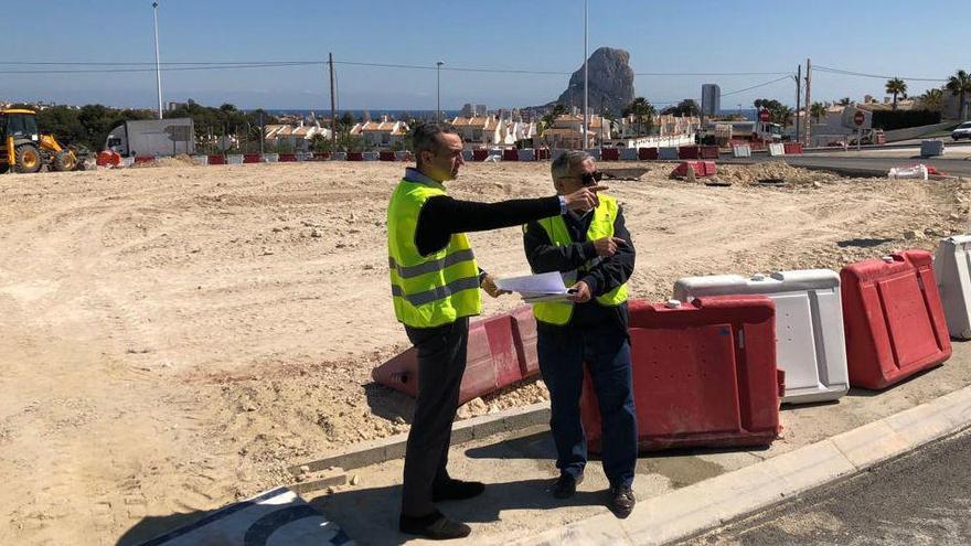 Las rotondas de acceso a Calp estarán listas para Semana Santa