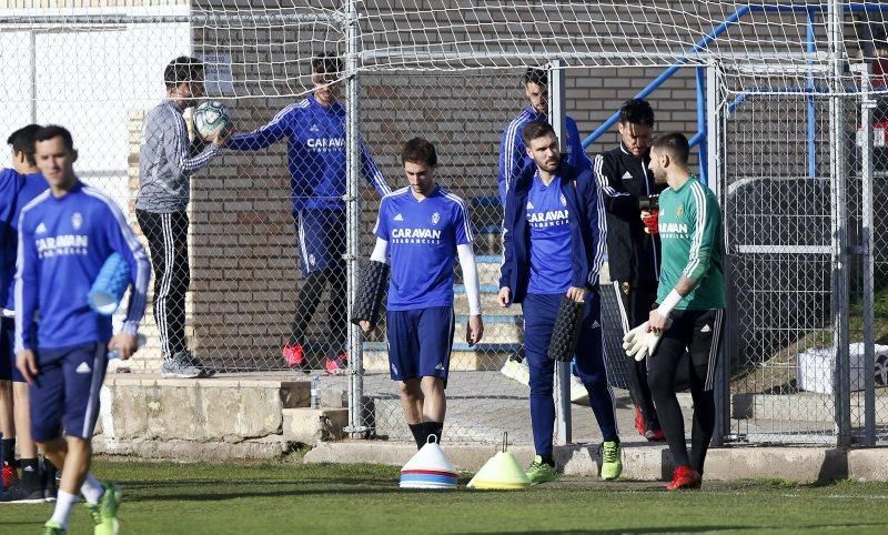 Entrenamiento del Real Zaragoza el 30 de enero