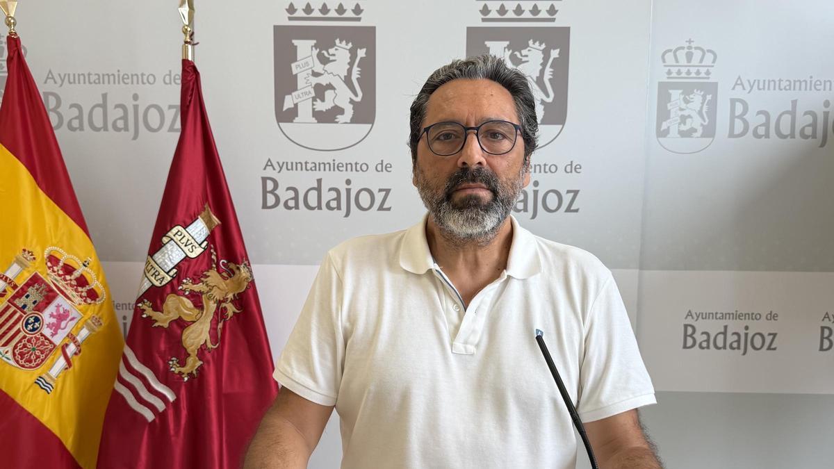 Arcadio Vinagre Mata, concejal del PSOE en el Ayuntamiento de Badajoz.