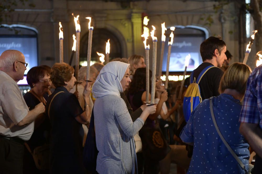 Marxa de torxes a Manresa