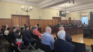 Imagen de la sala al inicio del juicio.