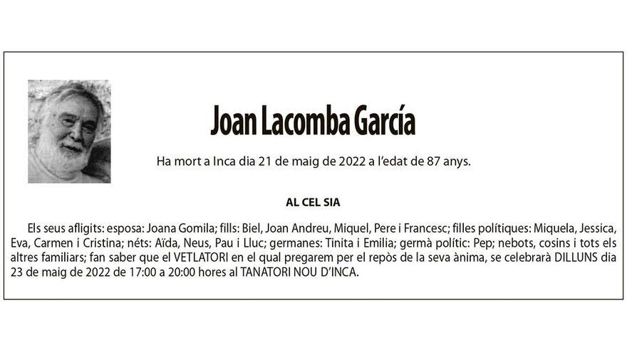 Joan Lacomba García