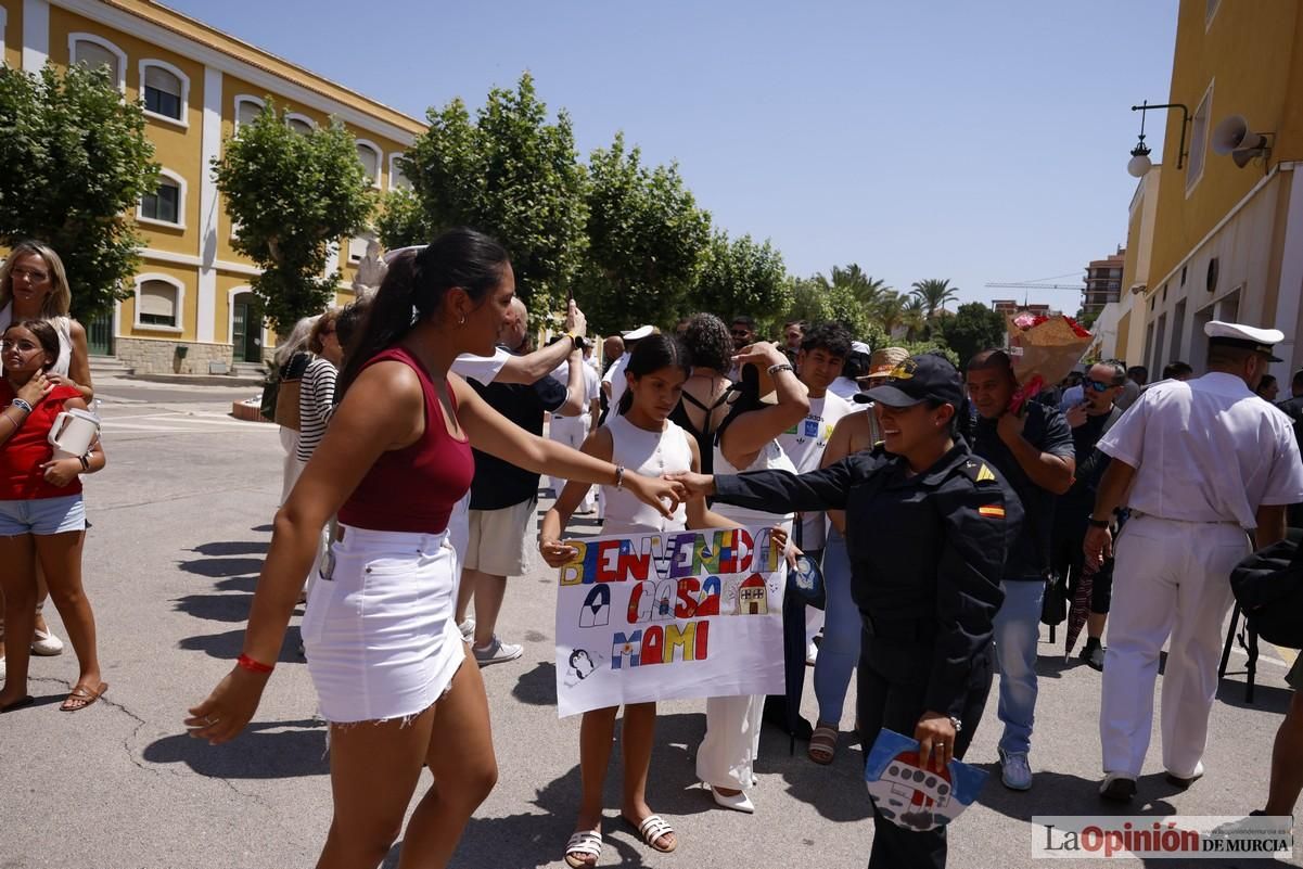 La llegada del buque Hespérides al Puerto de Cartagena, en imágenes