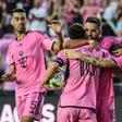 Leo Messi y Jordi Alba celebrando un gol del Argentino