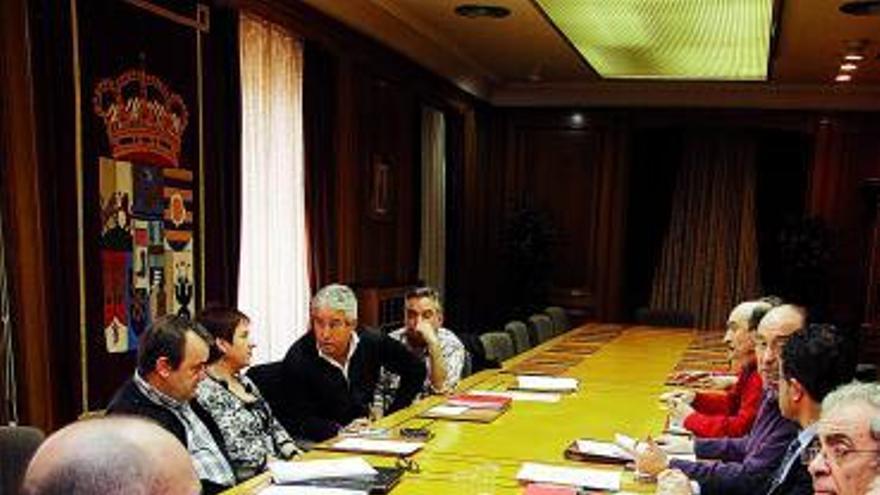 Imagen de una de las reuniones para negociar el acuerdo.