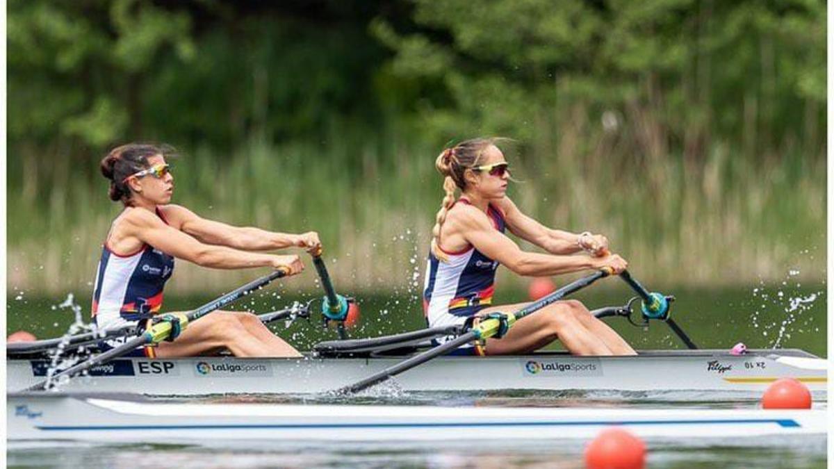 Natalia Miguel y Rocío Laó, durante la competición de este fin de semana