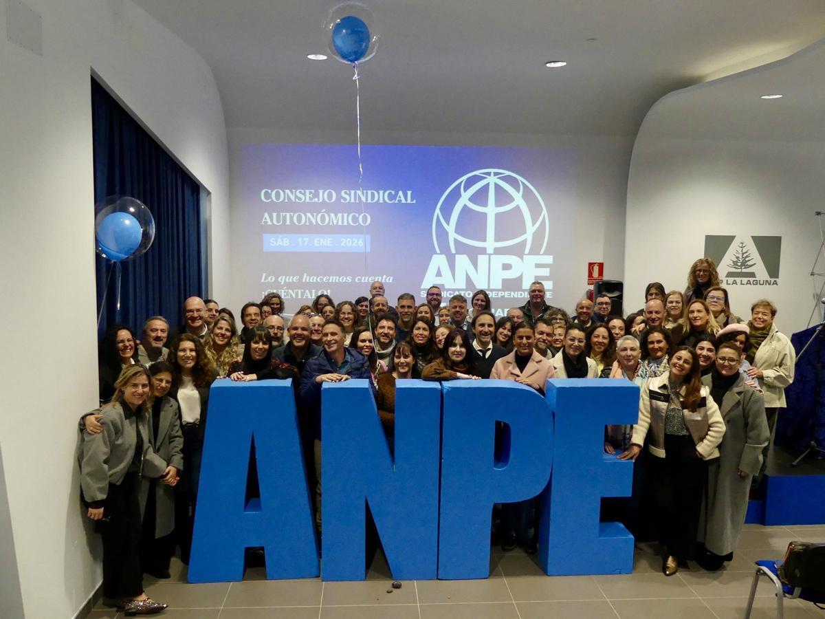 Asistentes al Consejo Sindical Autonómico de ANPE Canarias, celebrado este mes.