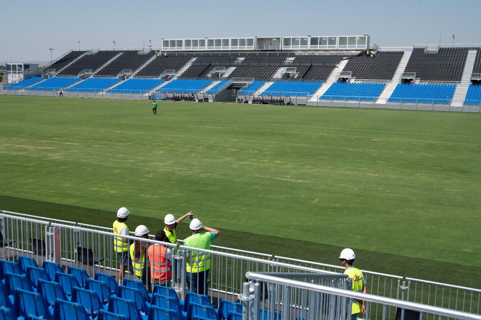 En imágenes | Así está el Ibercaja Estadio a pocos días de su inauguración en un amistoso