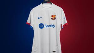 ¡Así luce la rompedora nueva camiseta blanca del Barça!
