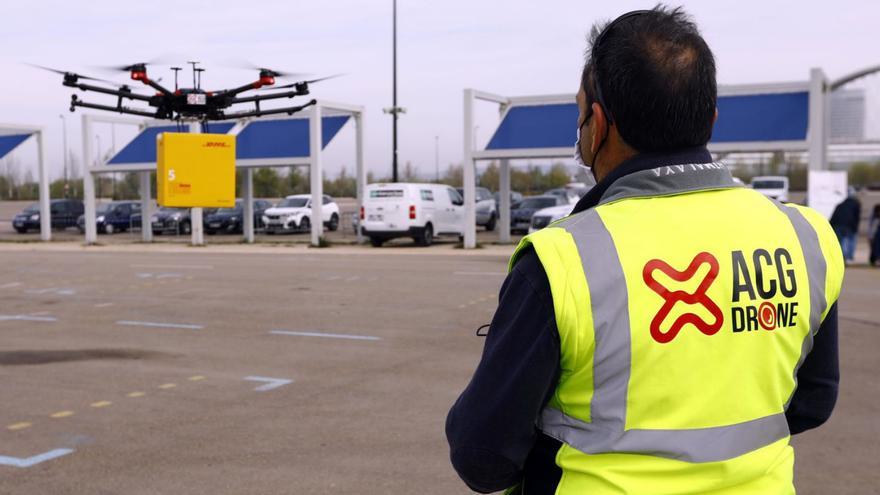 Los drones que te llevarán la hamburguesa a casa se prueban en Zaragoza