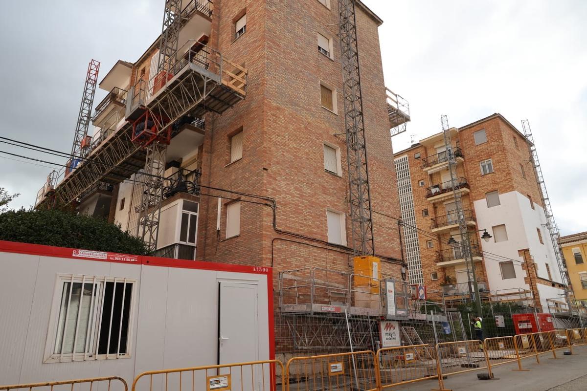 Otra imagen de las obras, este lunes