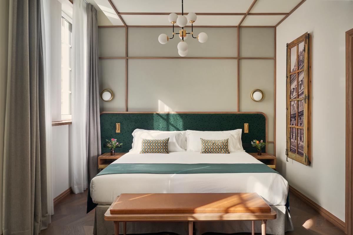 El hotel cuenta con 104 estancias, distribuidas en 5 categorías diferentes.