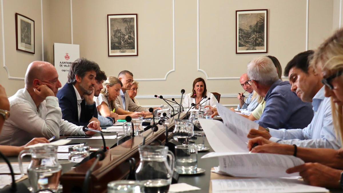 Reunión de la Junta de Gobierno del Ayuntamiento de València.