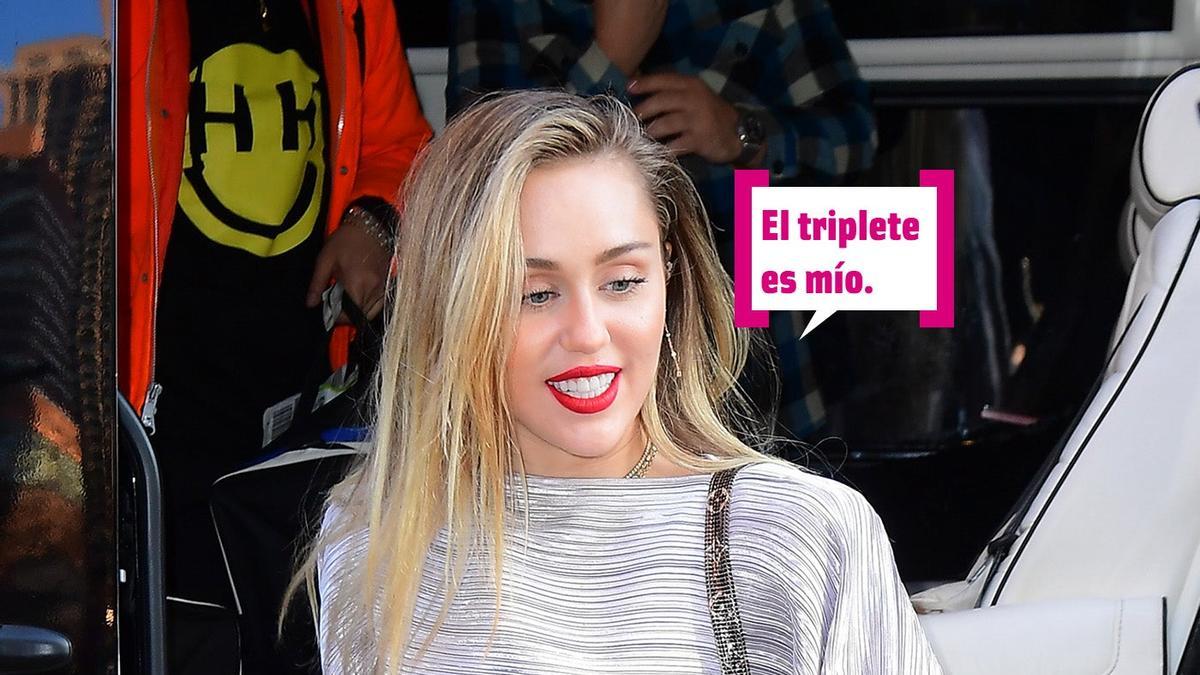 Miley Cyrus firma autógrafos