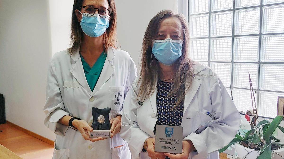 Premio entregado al hospital de Alzira.