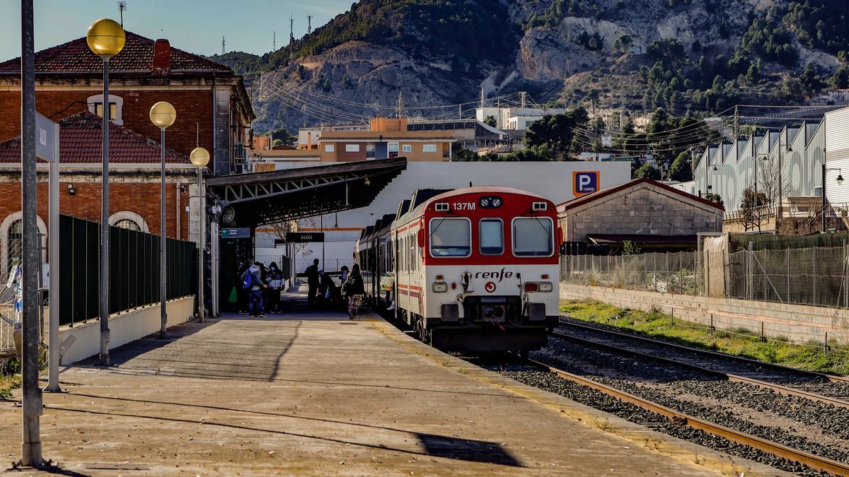 La estación de tren de Alcoy, en una imagen reciente.
