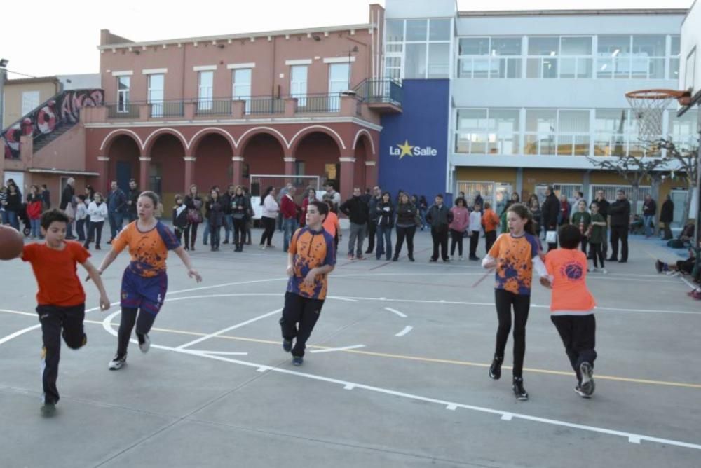 Activitat esportiva solidària a La Salle Cassà de la Selva, l’any 2017.