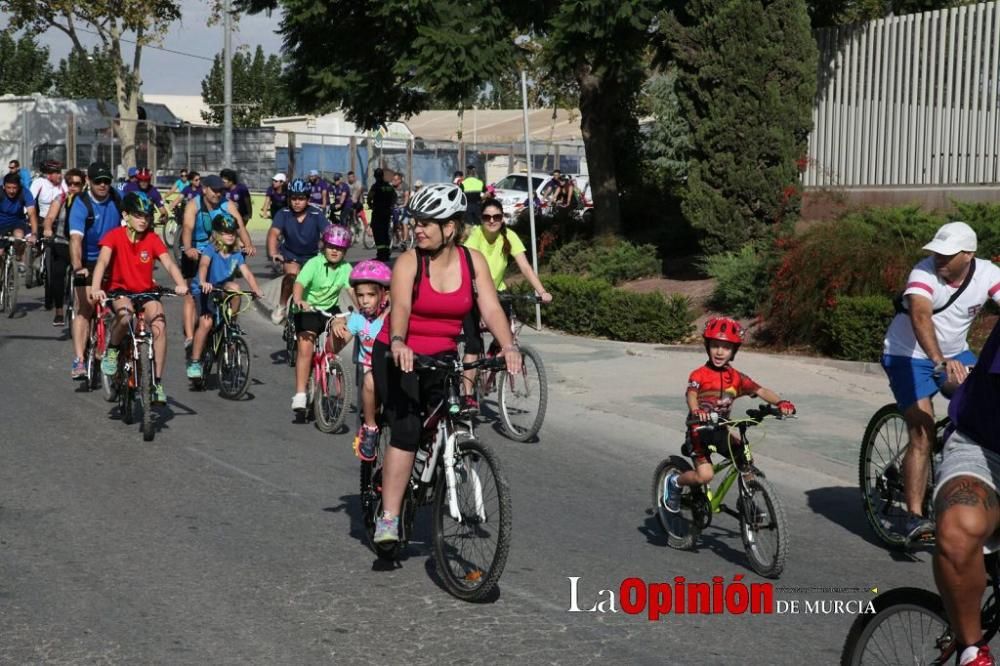 Ciclopaseo para clausular en Lorca los JDG