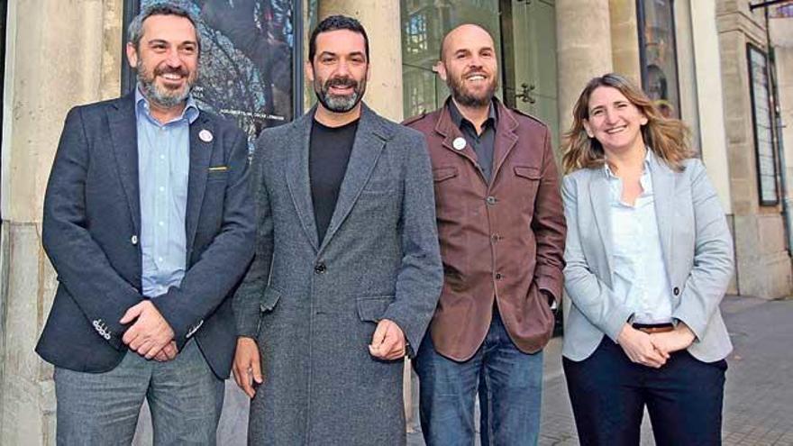 Rafel M. Creus, Jaime Anglada, M. A. Aguiló y Amanda Corral.