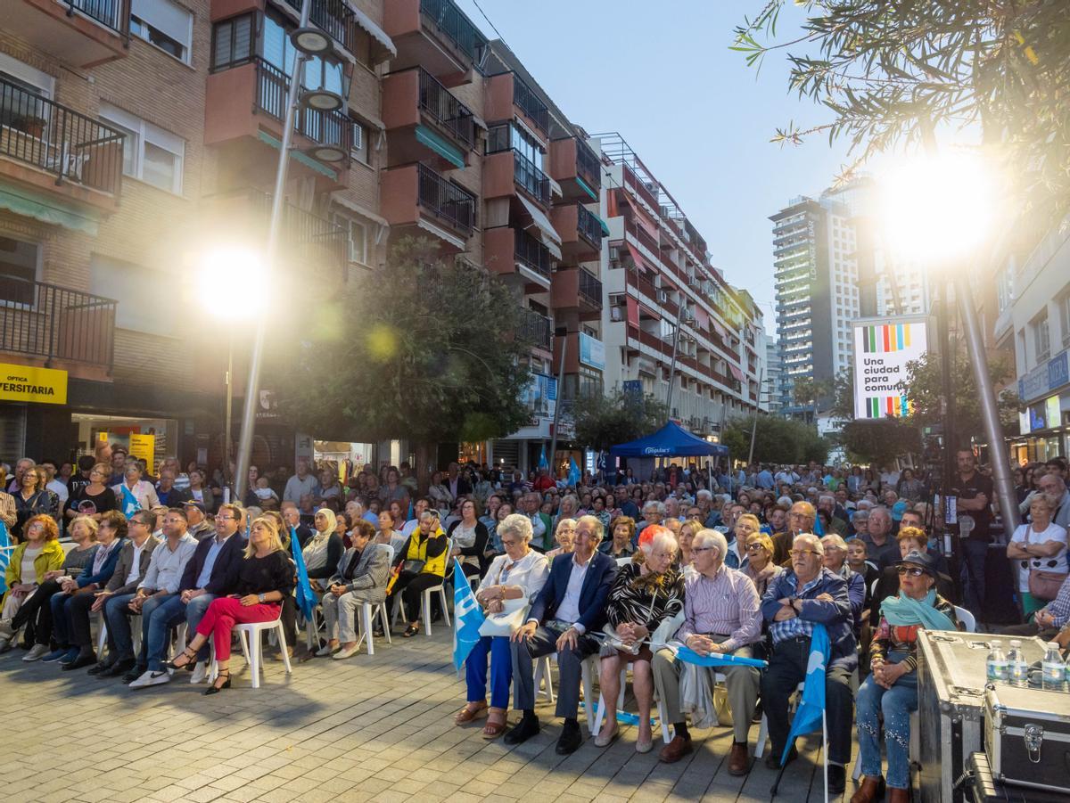 El cierre de campaña del PP de Benidorm.