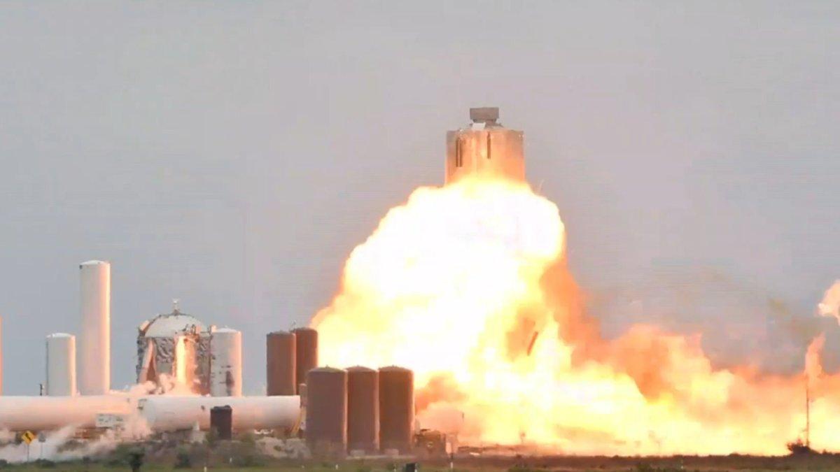Así ha sido la explosión del último cohete Raptor de Spacex