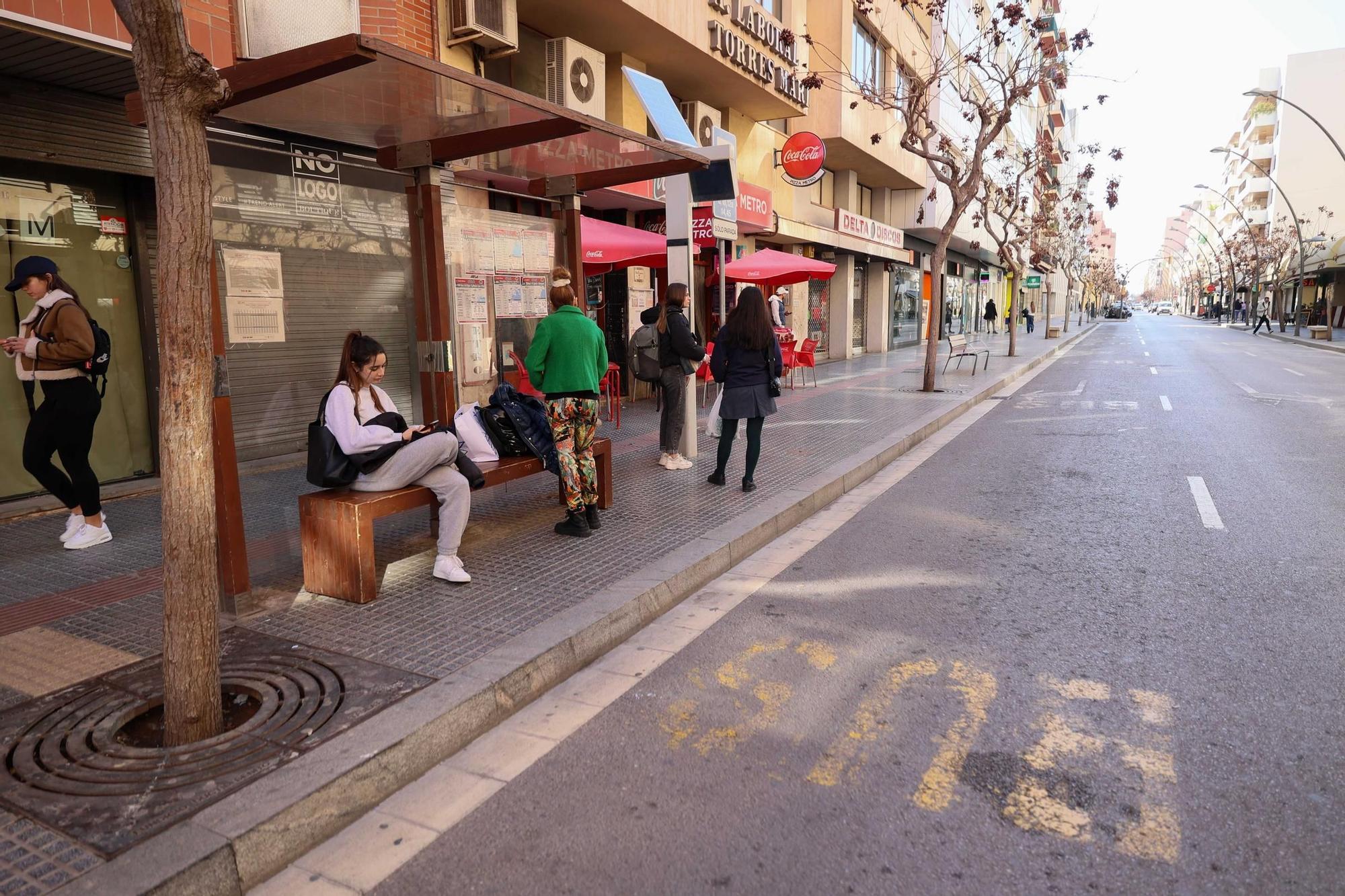 Galería: Autobuses en el centro de Ibiza