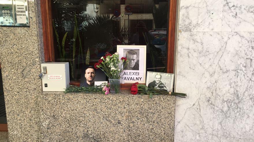Homenaje póstumo al opositor ruso Navalni en Las Palmas de Gran Canaria