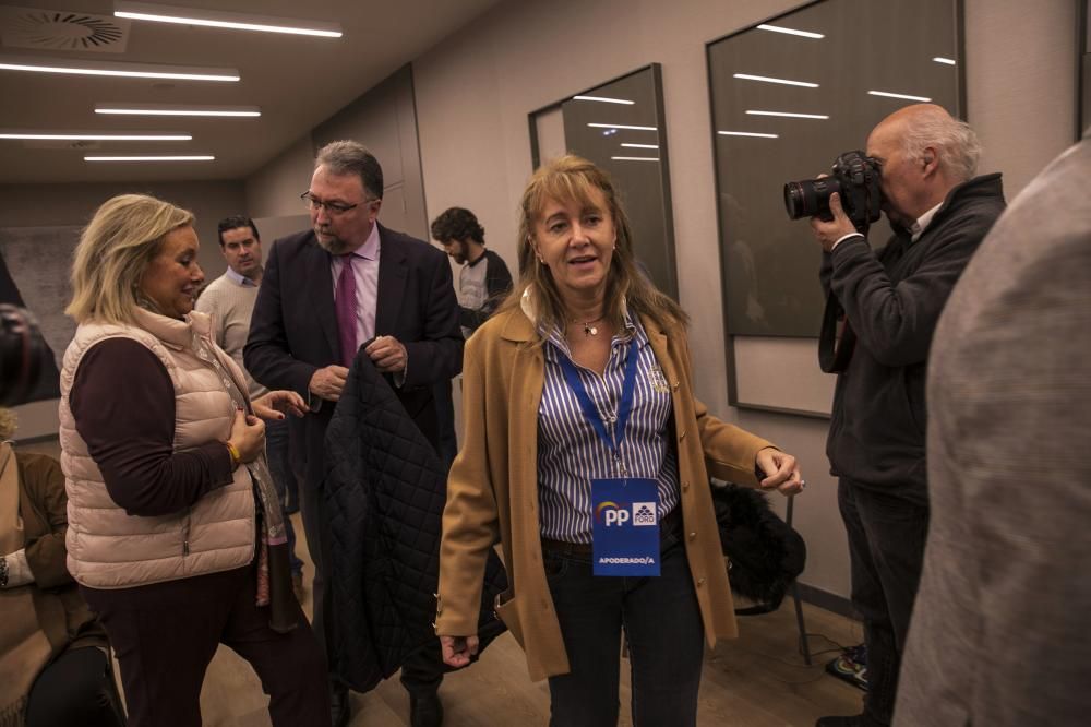 Noche electoral del PP en Asturias.