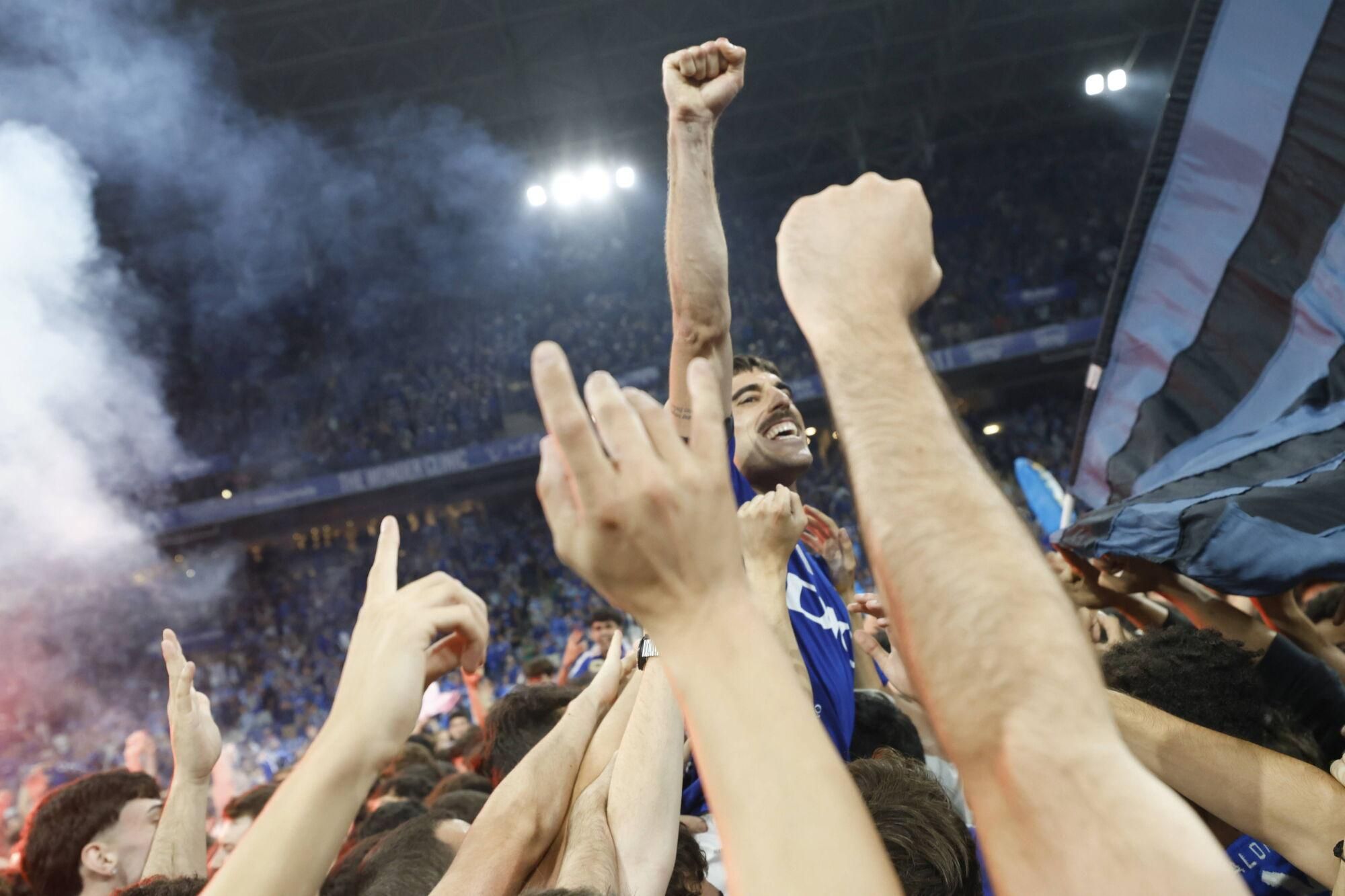 Así se vivió en el Carlos Tartiere la final del play-off entre el Real Oviedo y el Mirandés