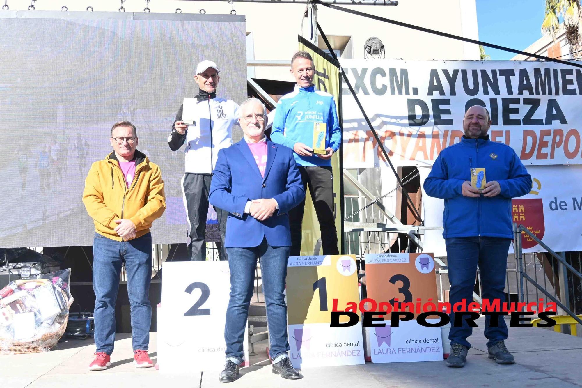 FOTOS: Podio de la Media maratón de Cieza