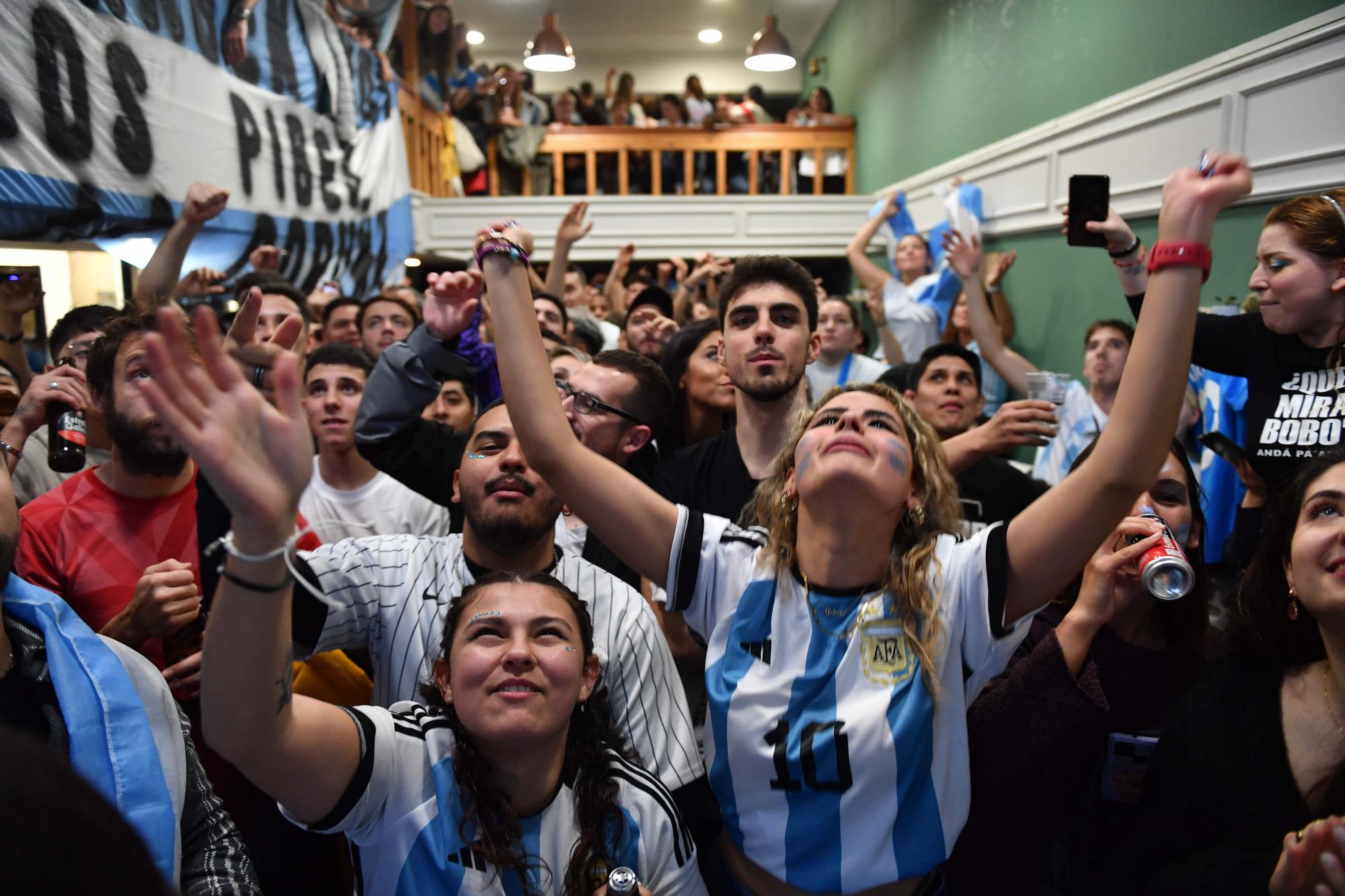 A Coruña celebra la victoria de Argentina en el Mundial