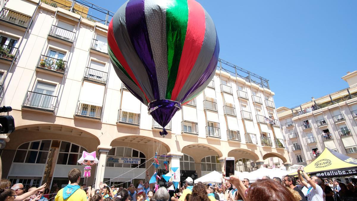 Suelta de globos aerostáticos en 2019.