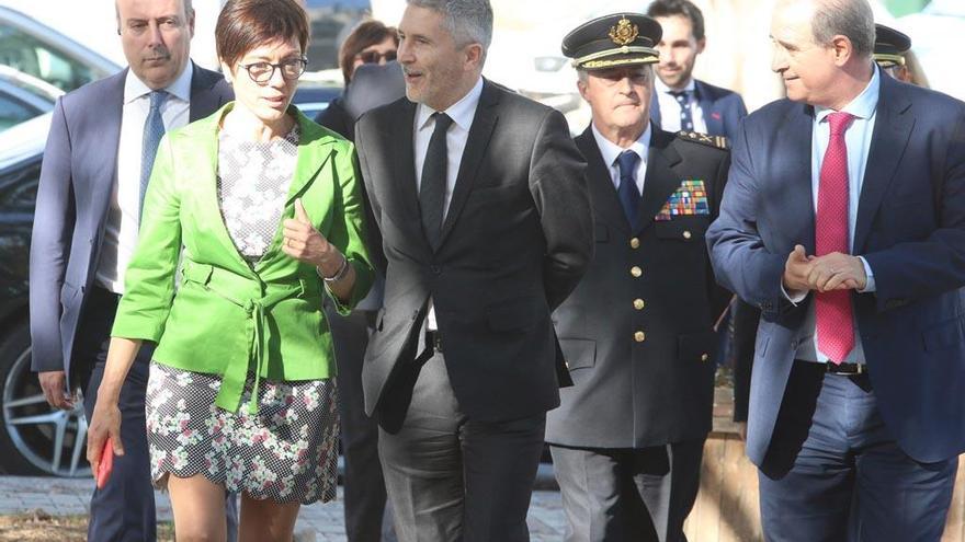 Marlaska visitó ayer la Comisaría Provincial de Policía Nacional.