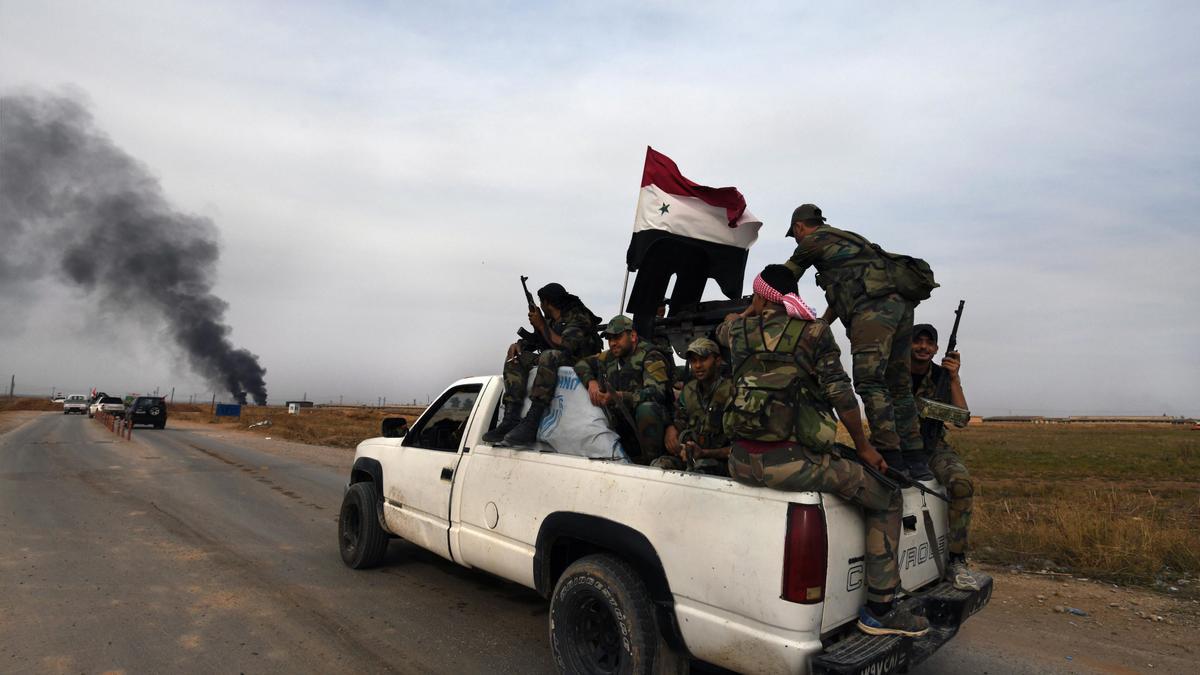 Un grupo de soldados de Siria.