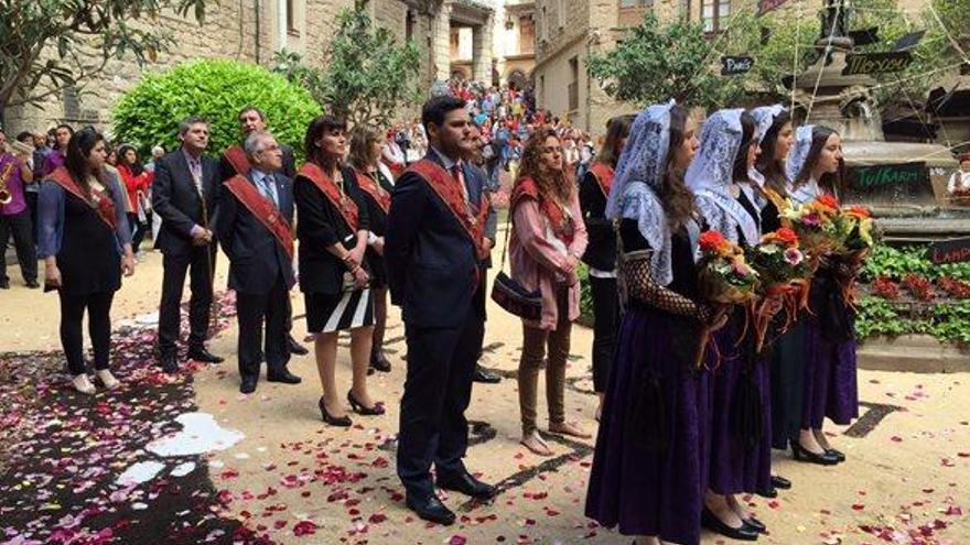 Els representants de l&#039;Ajuntament, en un dels moments de l&#039;acte