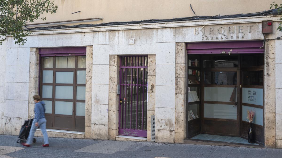 La entrada del restaurante Barquet, en Tarragona.