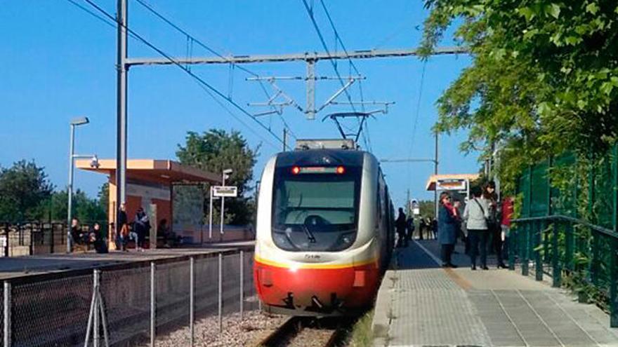 Los trenes eléctricos de Mallorca, paralizados por un fallo en la red