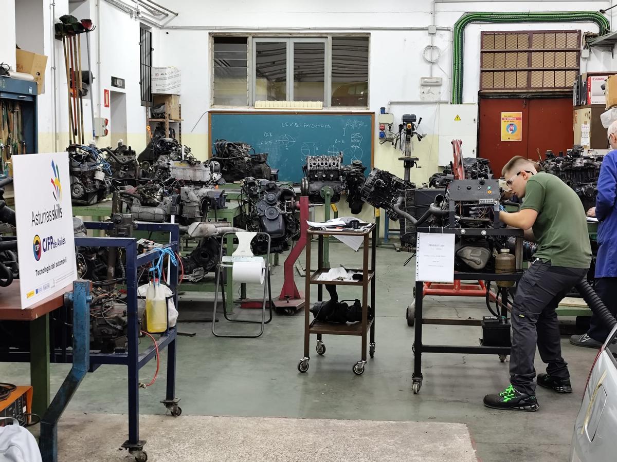 my Marius Bolohan, durante el desarrollo de una de las pruebas en el CIFP de Avilés.