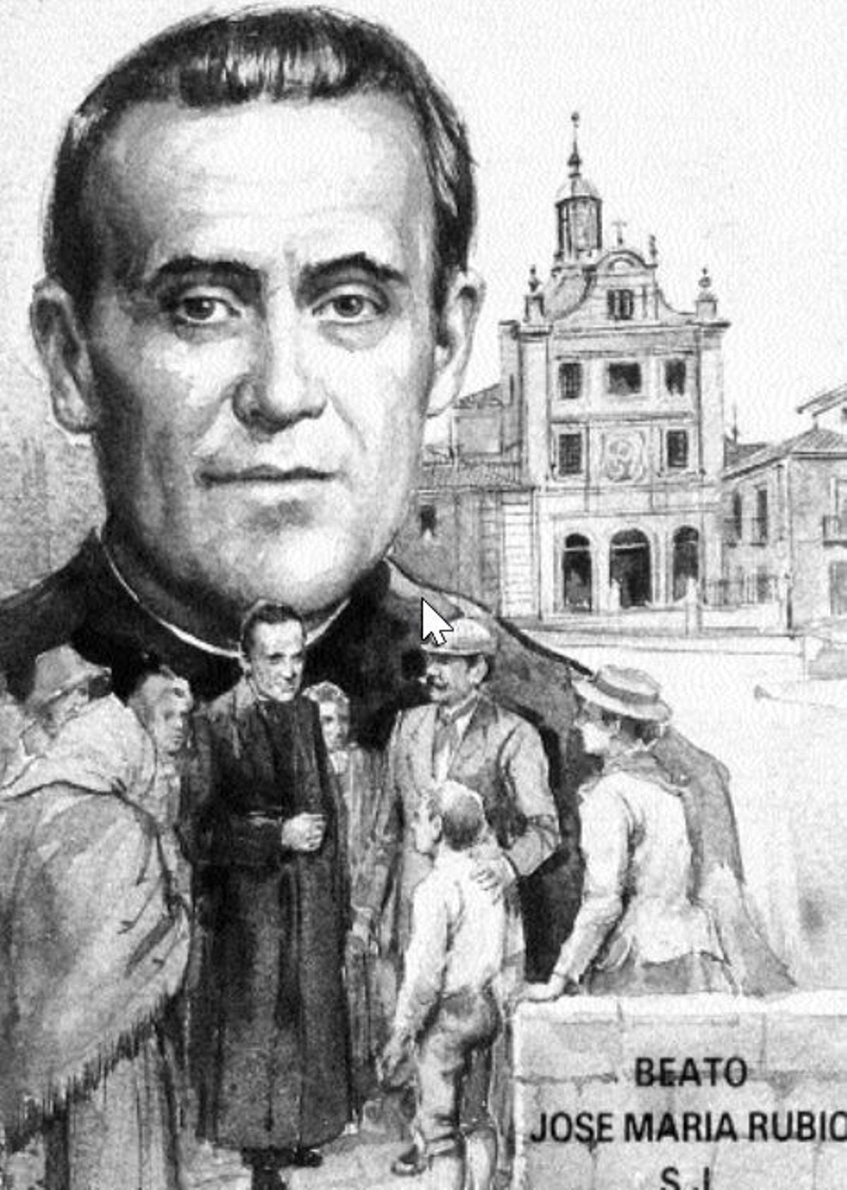 El padre Rubio, apóstol de los pobres. A la izquierda, abajo, el barrio de La Ventilla en 1920