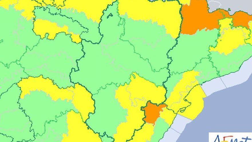 Alerta mañana por viento en Teruel y por nieve y bajas temperaturas en Huesca