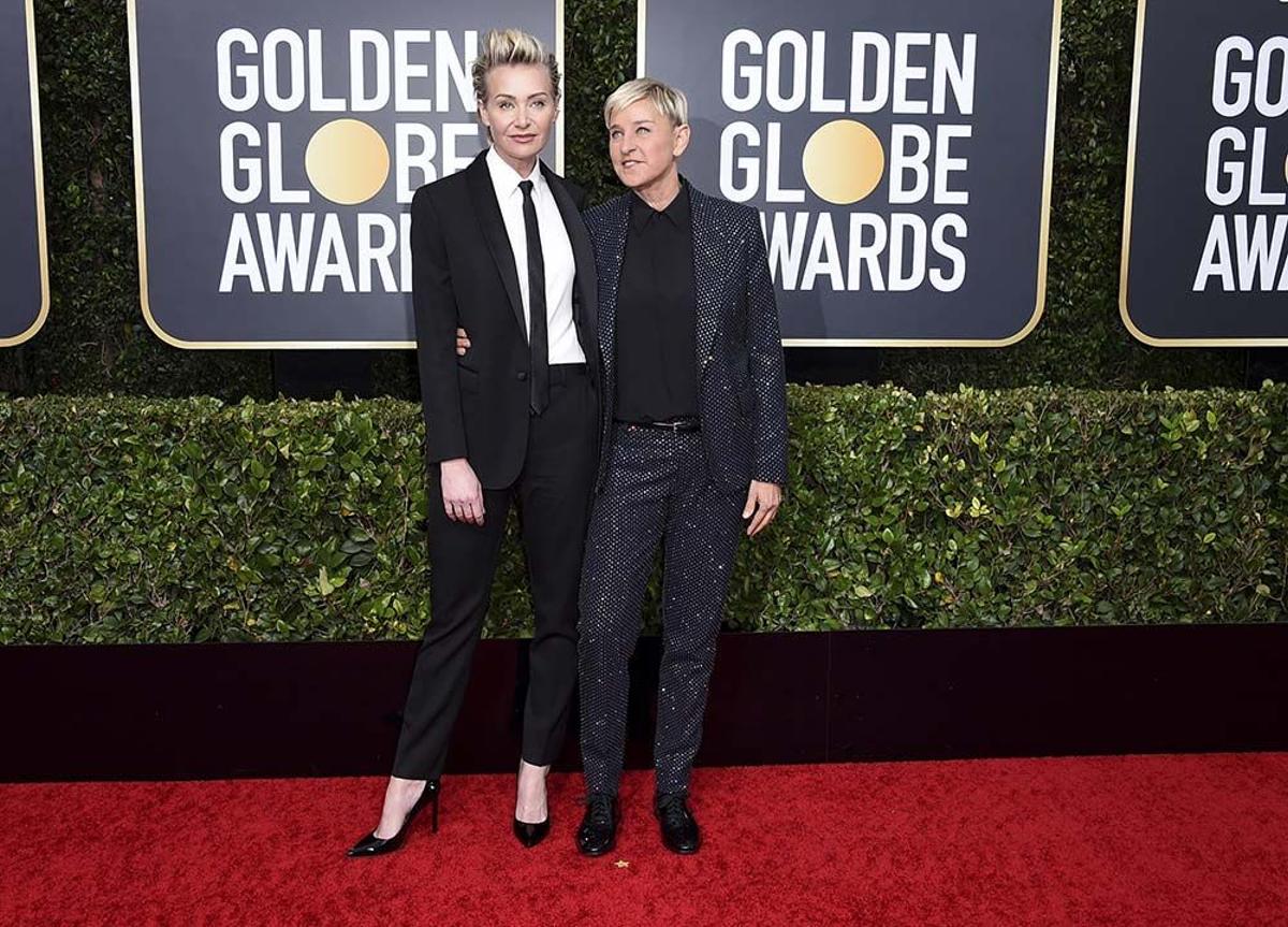 Portia de Rossi y Ellen DeGeneres, amor en traje de chaqueta
