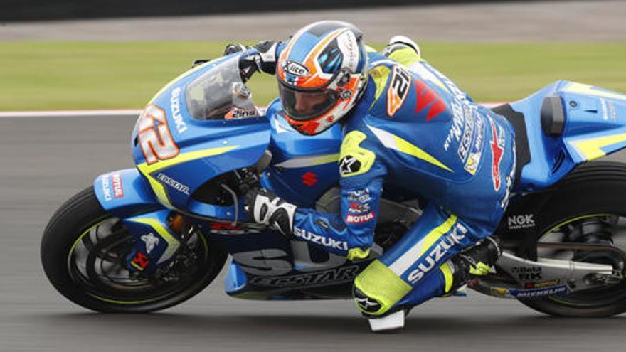 Álex Rins, en los entrenamientos Termas de Río Hondo (Argentina).