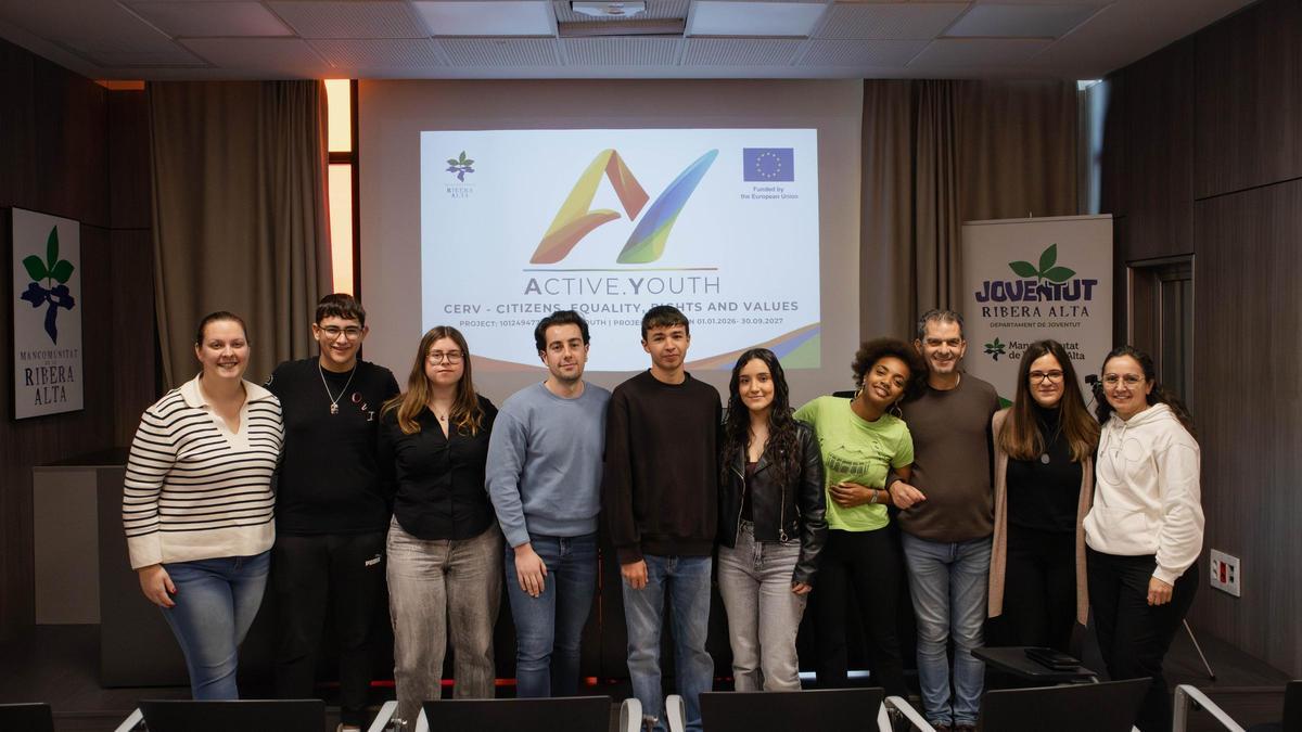 Reunión del programa europeo en la sede de la mancomunidad.