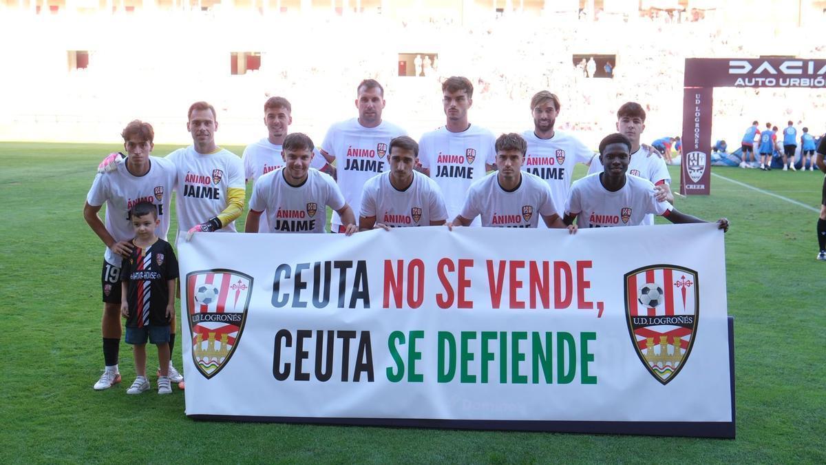 Imagen del once del UD Logroñés, próximo rival del Zamora CF.