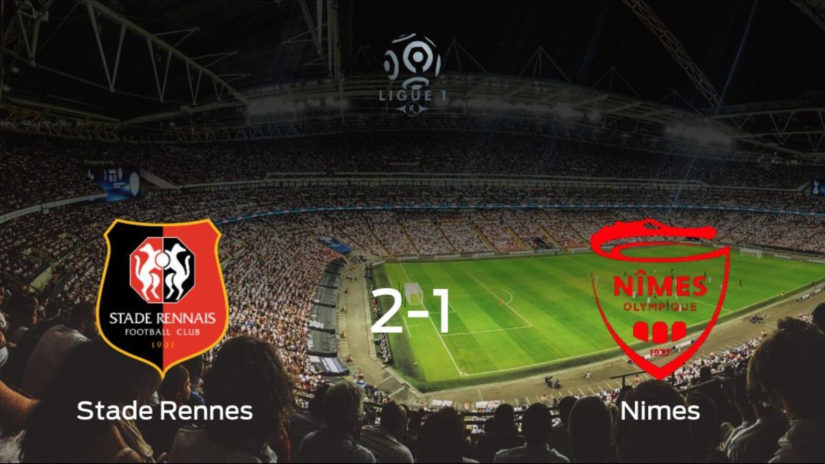 Victoria del Stade Rennes por 2-1 frente al Olimpique de Nimes