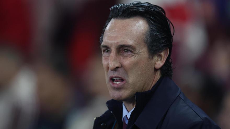 El entrenador del Aston Villa Unai Emery, en foto de archivo